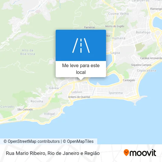 Rua Mario Ribeiro mapa