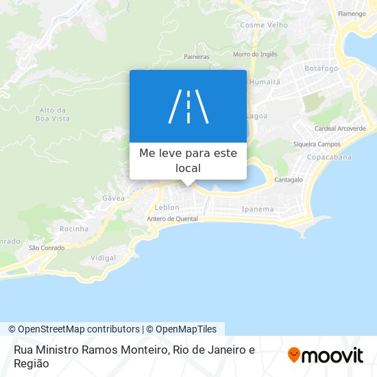 Rua Ministro Ramos Monteiro mapa