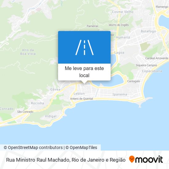 Rua Ministro Raul Machado mapa