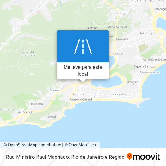 Rua Ministro Raul Machado mapa