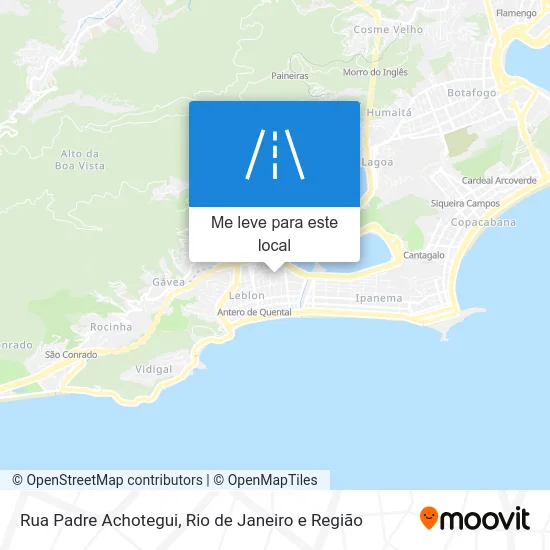 Rua Padre Achotegui mapa