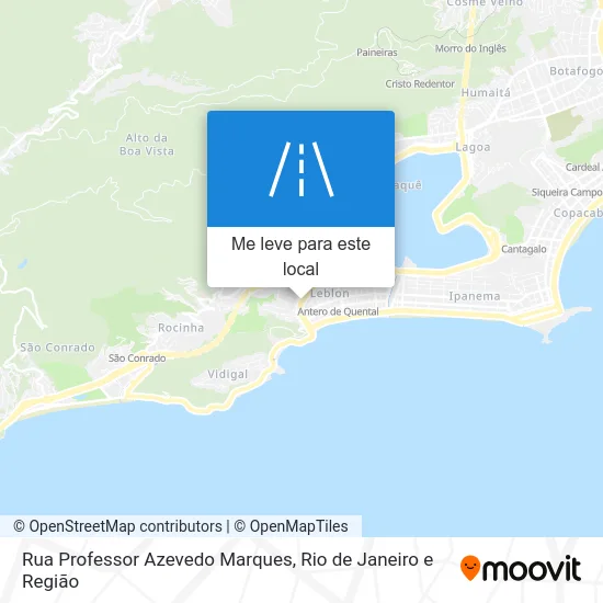 Rua Professor Azevedo Marques mapa