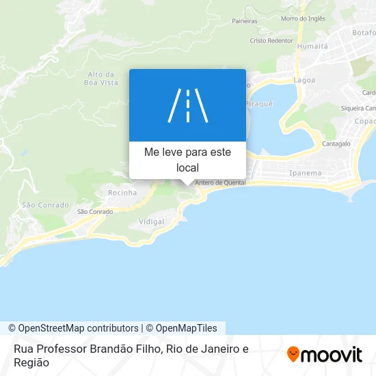 Rua Professor Brandão Filho mapa