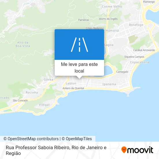 Rua Professor Saboia Ribeiro mapa