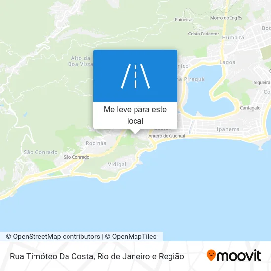 Rua Timóteo Da Costa mapa
