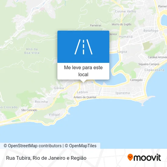 Rua Tubira mapa