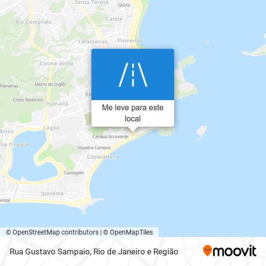 Rua Gustavo Sampaio mapa