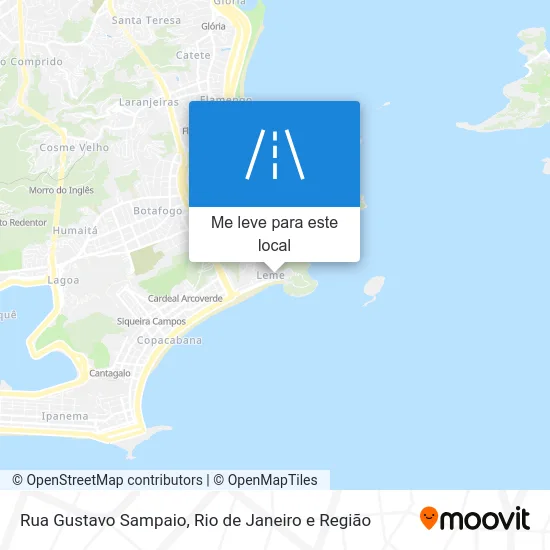 Rua Gustavo Sampaio mapa