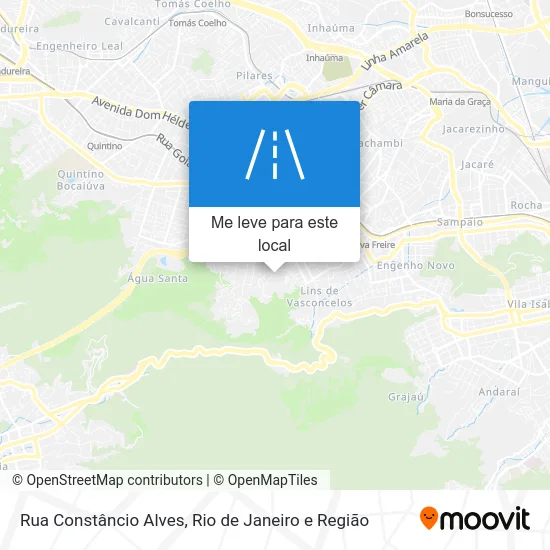 Rua Constâncio Alves mapa