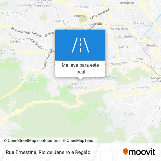 Rua Ernestina mapa