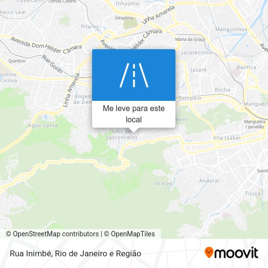 Rua Inimbé mapa