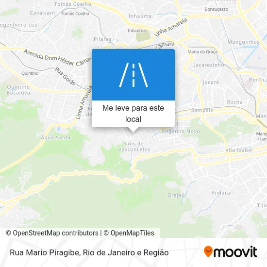 Rua Mario Piragibe mapa