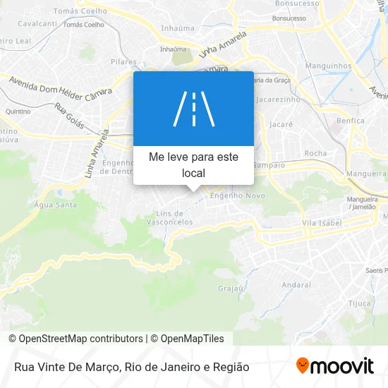 Rua Vinte De Março mapa