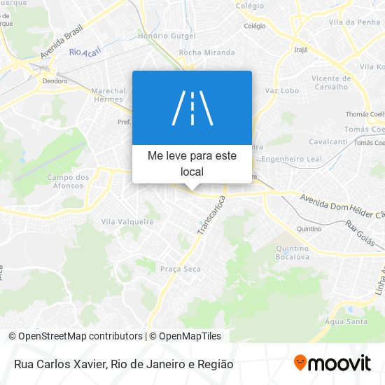 Rua Carlos Xavier mapa