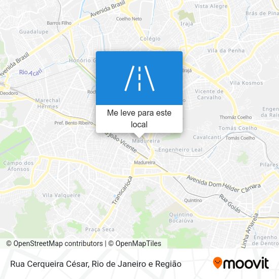 Rua Cerqueira César mapa