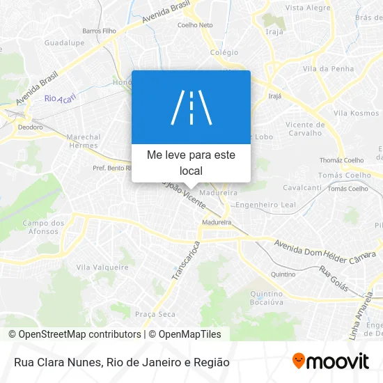 Rua Clara Nunes mapa