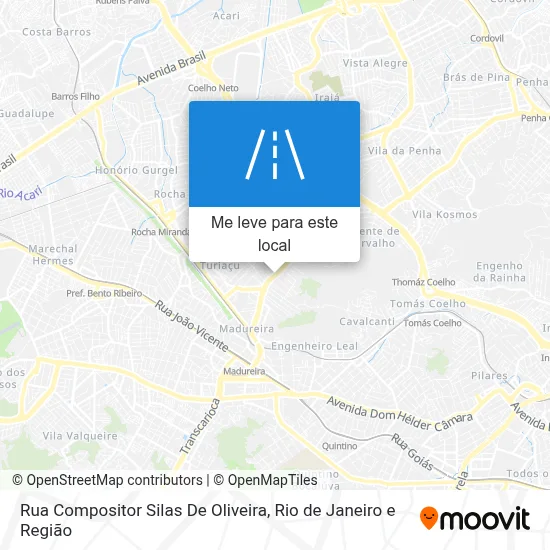 Rua Compositor Silas De Oliveira mapa