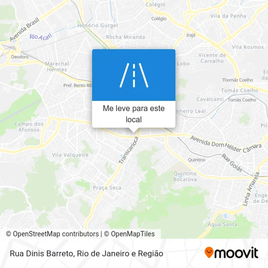 Rua Dinis Barreto mapa