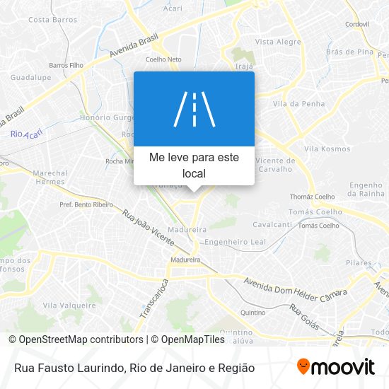 Rua Fausto Laurindo mapa