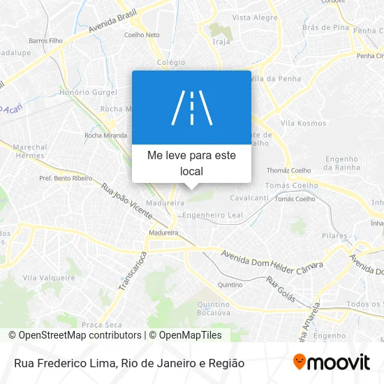Rua Frederico Lima mapa