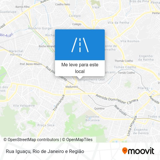 Rua Iguaçu mapa