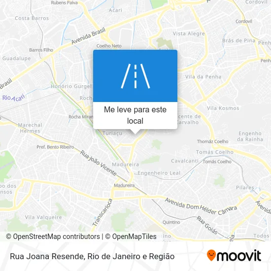 Rua Joana Resende mapa