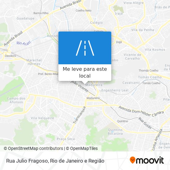 Rua Julio Fragoso mapa