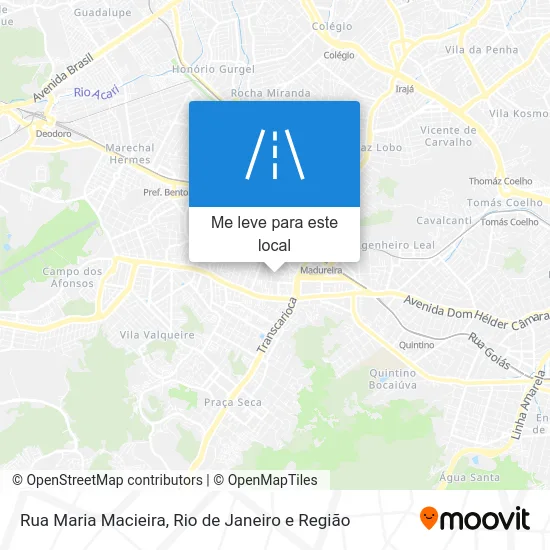Rua Maria Macieira mapa