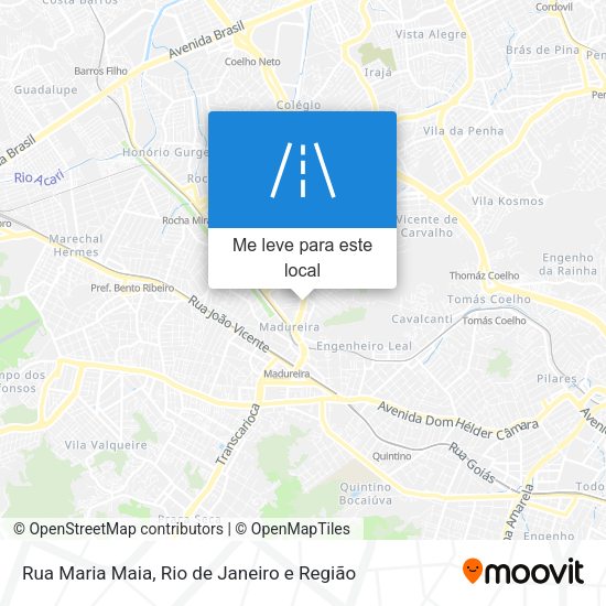 Rua Maria Maia mapa