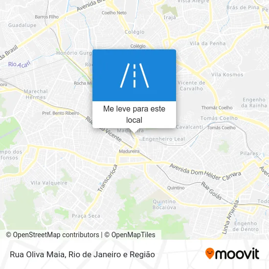 Rua Oliva Maia mapa