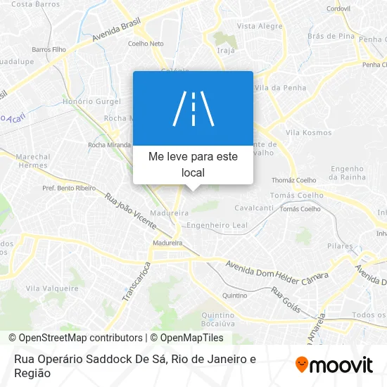 Rua Operário Saddock De Sá mapa