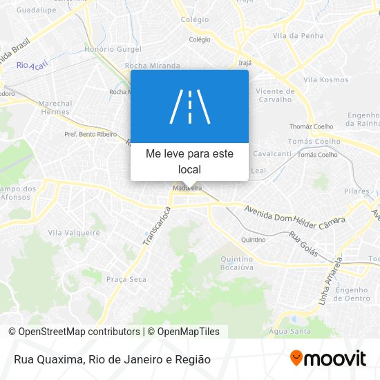 Rua Quaxima mapa