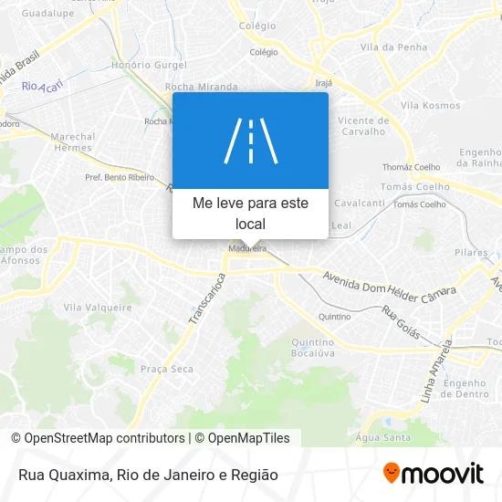 Rua Quaxima mapa
