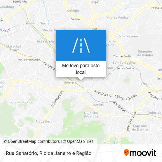 Rua Sanatório mapa