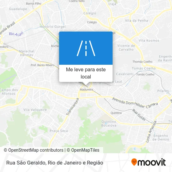 Rua São Geraldo mapa