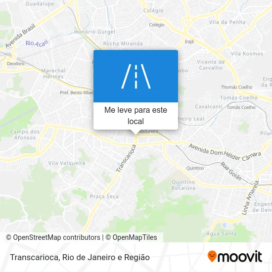 Transcarioca mapa