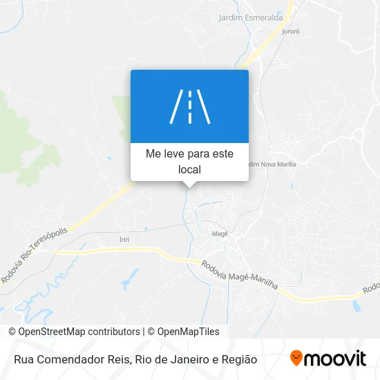 Rua Comendador Reis mapa