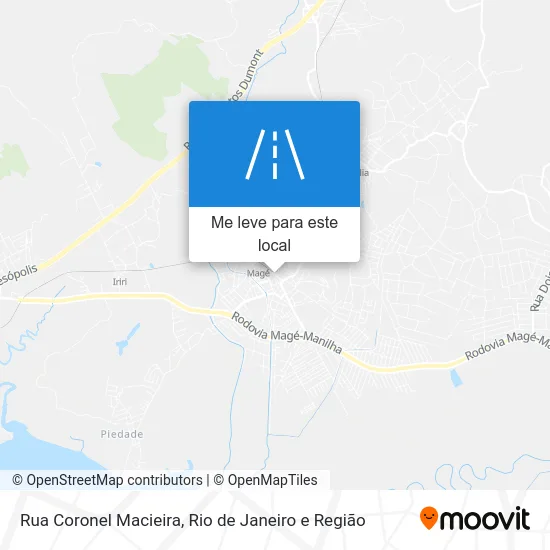 Rua Coronel Macieira mapa