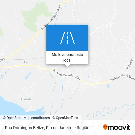 Rua Domingos Belize mapa
