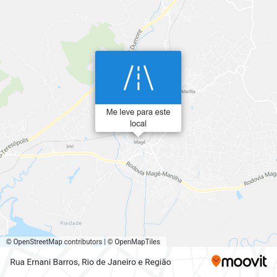 Rua Ernani Barros mapa