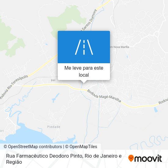 Rua Farmacêutico Deodoro Pinto mapa