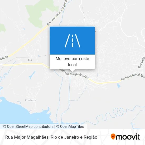 Rua Major Magalhães mapa