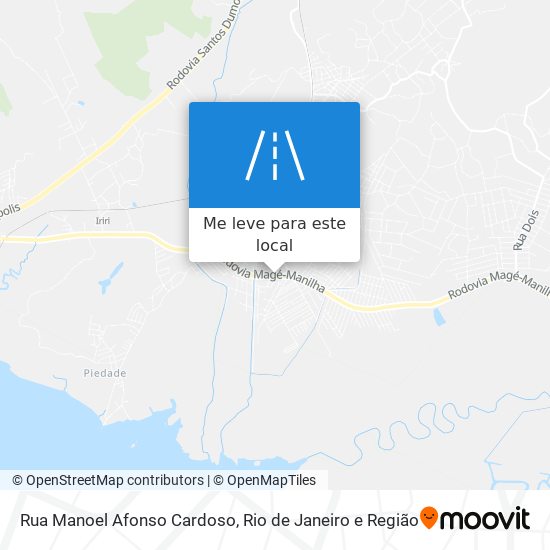 Rua Manoel Afonso Cardoso mapa