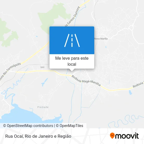 Rua Ocaí mapa