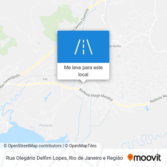 Rua Olegário Delfim Lopes mapa