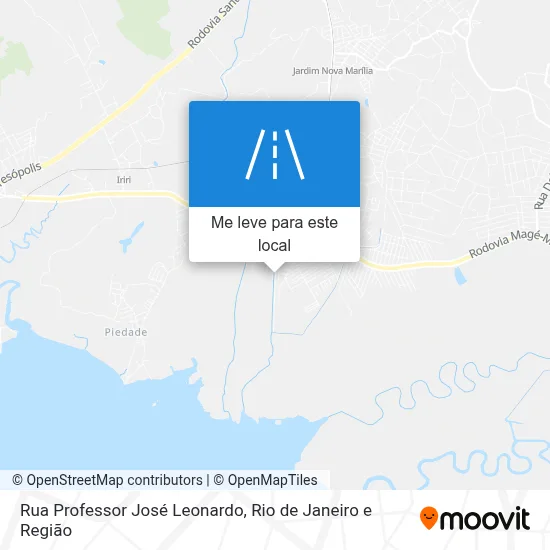 Rua Professor José Leonardo mapa