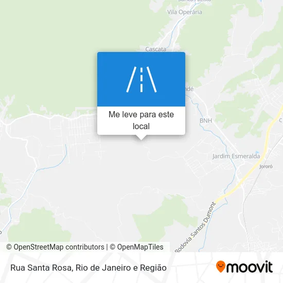 Rua Santa Rosa mapa