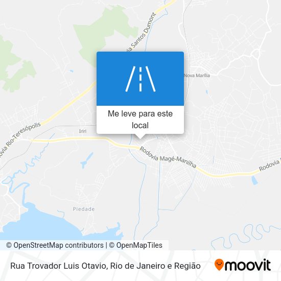 Rua Trovador Luis Otavio mapa