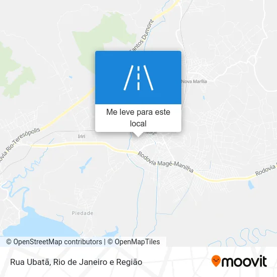 Rua Ubatã mapa