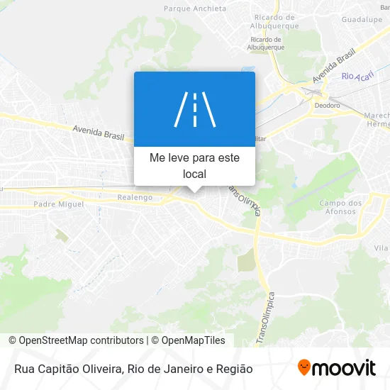 Rua Capitão Oliveira mapa